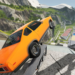 Cliff Jump - Car Crash 3D — play online for free on Yandex Games