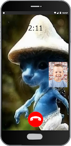 Blue Smurf Cat is Calling You