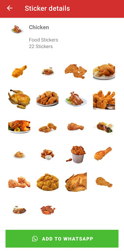 Food Stickers for chatting WA Screen 2
