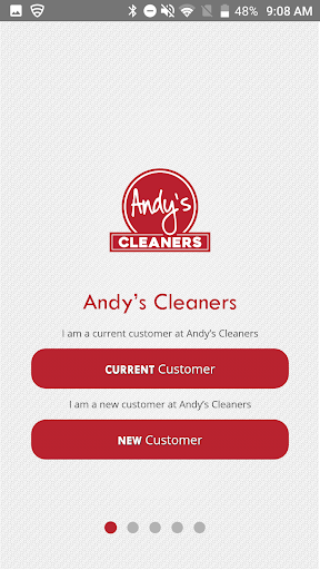 Android application Andy’s Cleaners screenshort
