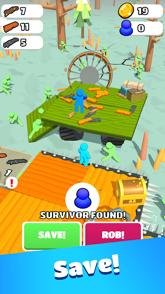 Zombie Raft capturas de pantalla