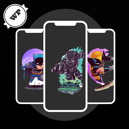 Superheroes Wallpaper HD 4K logo
