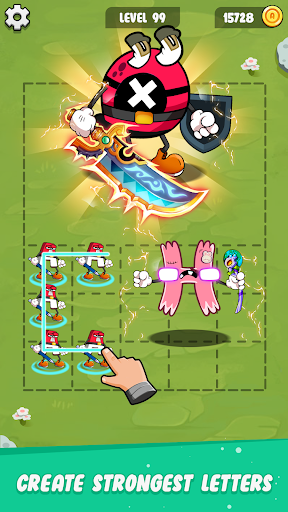 Merge Battle: Alphabet Monster