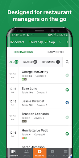 Android application Eat App Manager screenshort