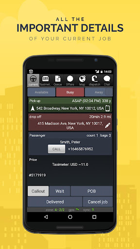 TaxiCaller Driver Screen 3