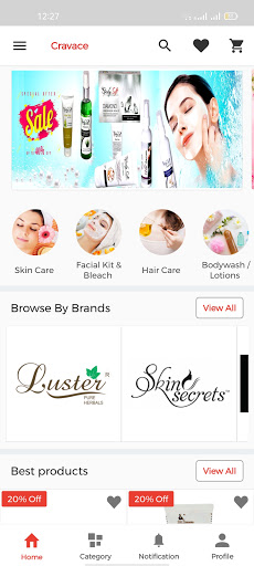 Cravace Beauty Shopping app.B