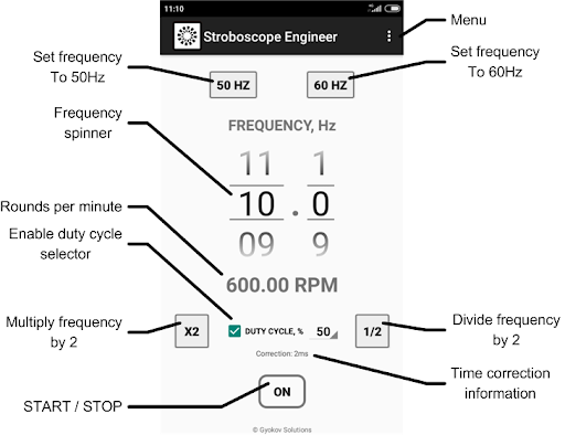 Screenshot of Stroboscope Engineer