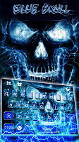 screenshot of Blueskull Keyboard Theme