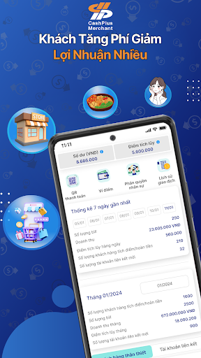 Android application CashPlus Merchant screenshort