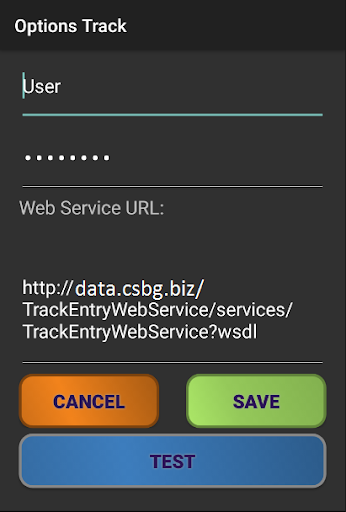 Android application Tracking Data screenshort