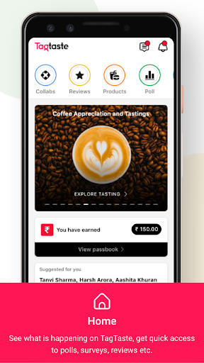 Android application TagTaste screenshort