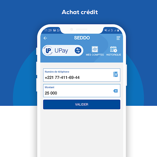 Android application UPay Africa screenshort