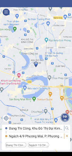 Android application Taxi Rạng Đông screenshort