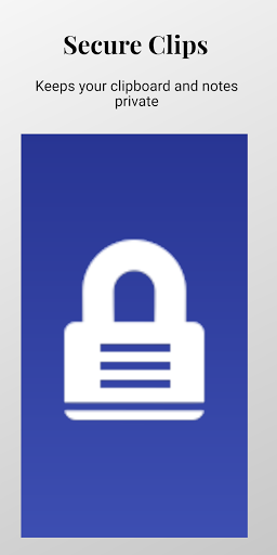 Android application Secure Clips Private clipboard screenshort
