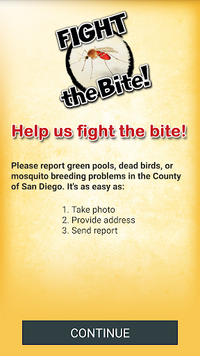 Android application Fight the Bite screenshort
