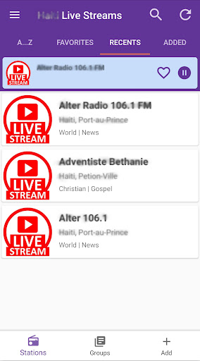 Haiti Live Streams Screen 2