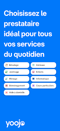 Yoojo - Service à domicile Android Uygulaması Ekran Görüntüsü 1
