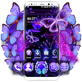 Purple Butterlfy Launcher Theme icon