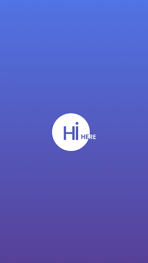 Android application Hi Here screenshort