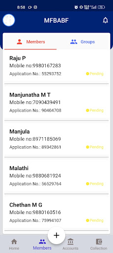 Microfin App Screen 2