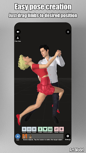 Android application Art Model - 3D Art pose tool screenshort