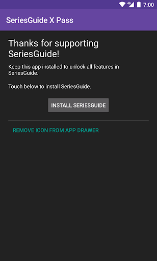 SeriesGuide X Pass – Unlock all features  screenshots 1
