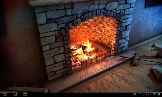 Captura de tela do Fireplace 3D Pro lwp
