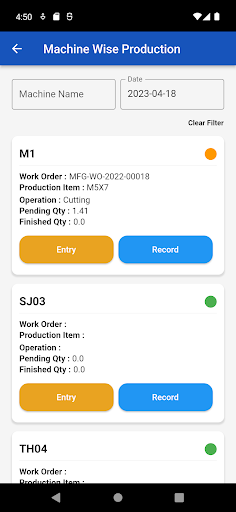 Android application BrassERP screenshort