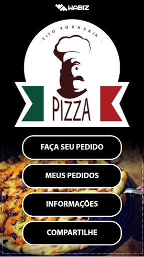 Android application Tito Forneria Pizza Artesanal screenshort