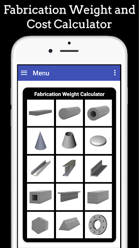 Android application Fabrication Weight Calc Pro screenshort