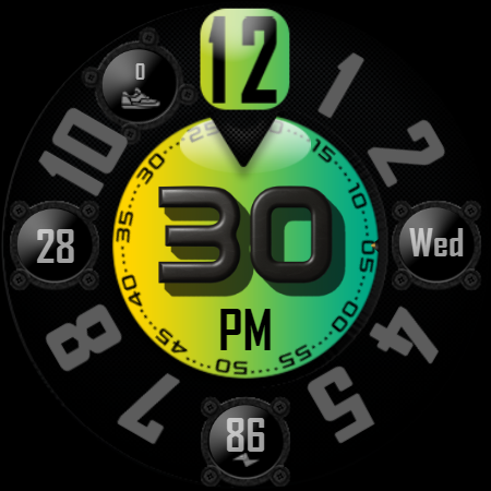 [SSP] - Bold Analog Watch Face Screenshot