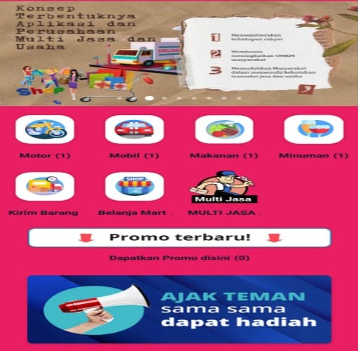 Android application BUMDes Trans Smart screenshort