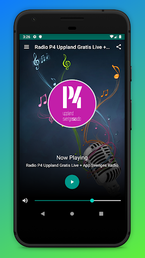 Android application P4 Radio Uppland App Sveriges screenshort
