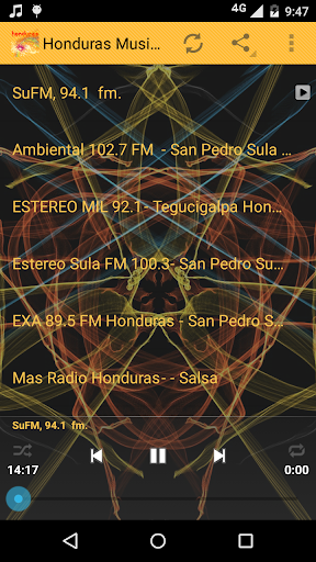 Android application Honduras Music ONLINE screenshort