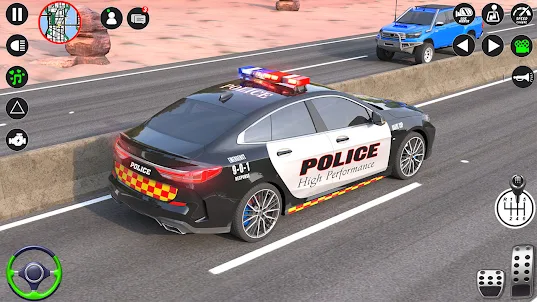 Polizeiautospiel - Autofahren