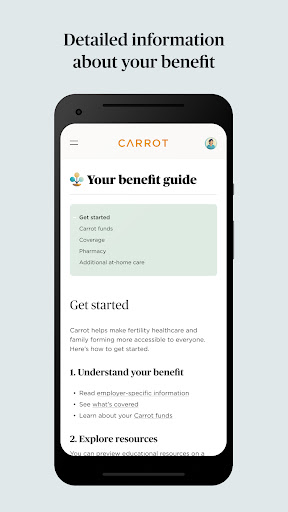 Android application Carrot Fertility screenshort