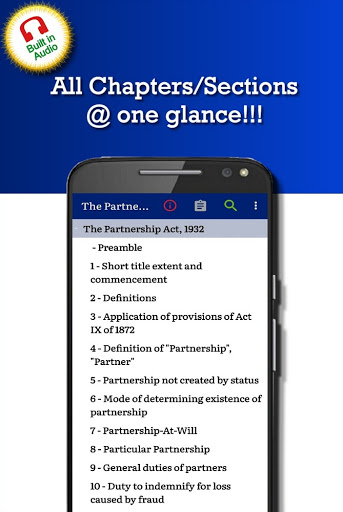 Android application Indian Partnership Act 1932 screenshort