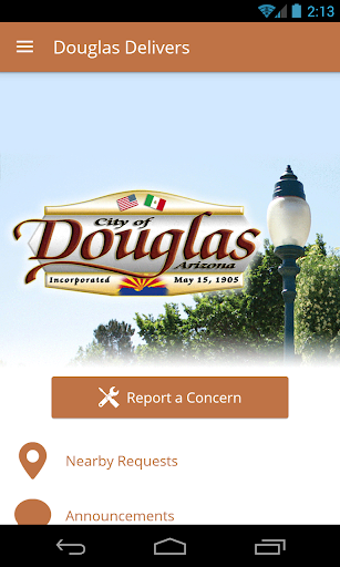Android application Douglas Delivers screenshort
