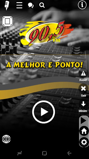 Android application 90.5 FM Controle screenshort