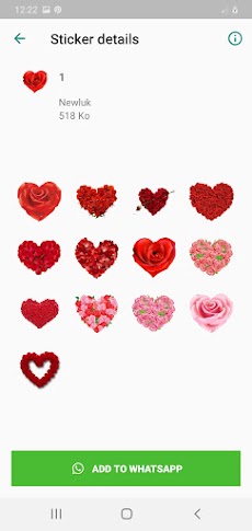 Amor flores y rosas Stickers  para Whatsappのおすすめ画像2