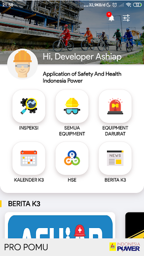 Android application ASHIAP - Indonesia Power PRO P screenshort