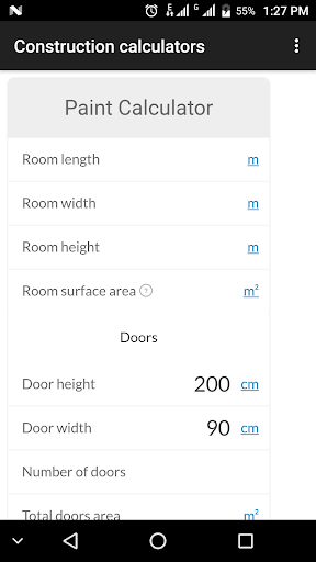 Constructions Calculators