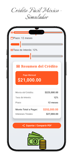 Captura de pantalla de Crédito Fácil México
