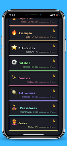 Nomes no Brasil Screen 2