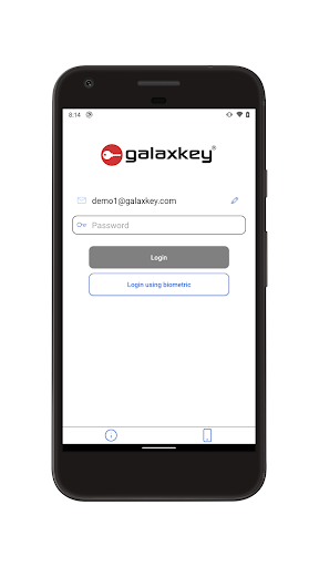 Android application Galaxkey screenshort