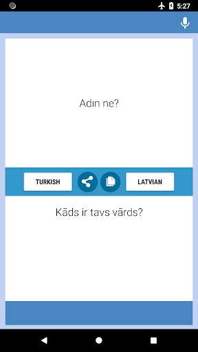 Android application Turkish-Latvian Translator screenshort