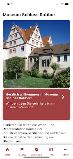 Android application Museum Schloss Ratibor App screenshort