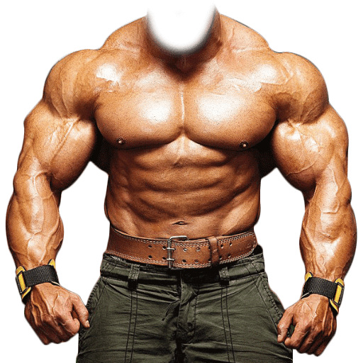 Muscular Man Body Photo Suit  Icon