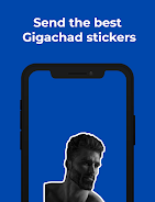 GigaChad - Download Stickers from Sigstick