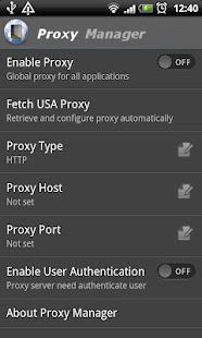 Proxy Manager 1.2.6 screenshots 1